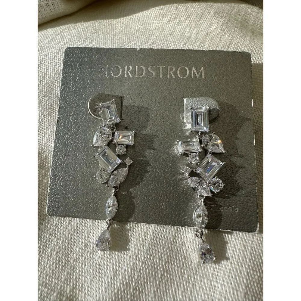 Nordstroms super sparkly statement cubic zirconia marquis, pear, round, and emer